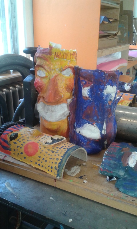 Masks made by Yr 3 children: BlueKat Design